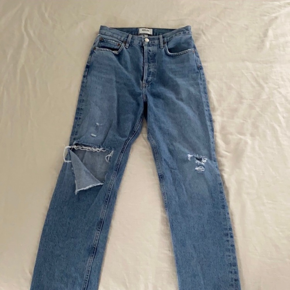 AGOLDE 90’s straight leg jeans size 27 color: lineup